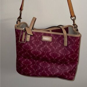 COACH Signature F26201 Park Metro Dream C Small Convertible Tote Handbag purse